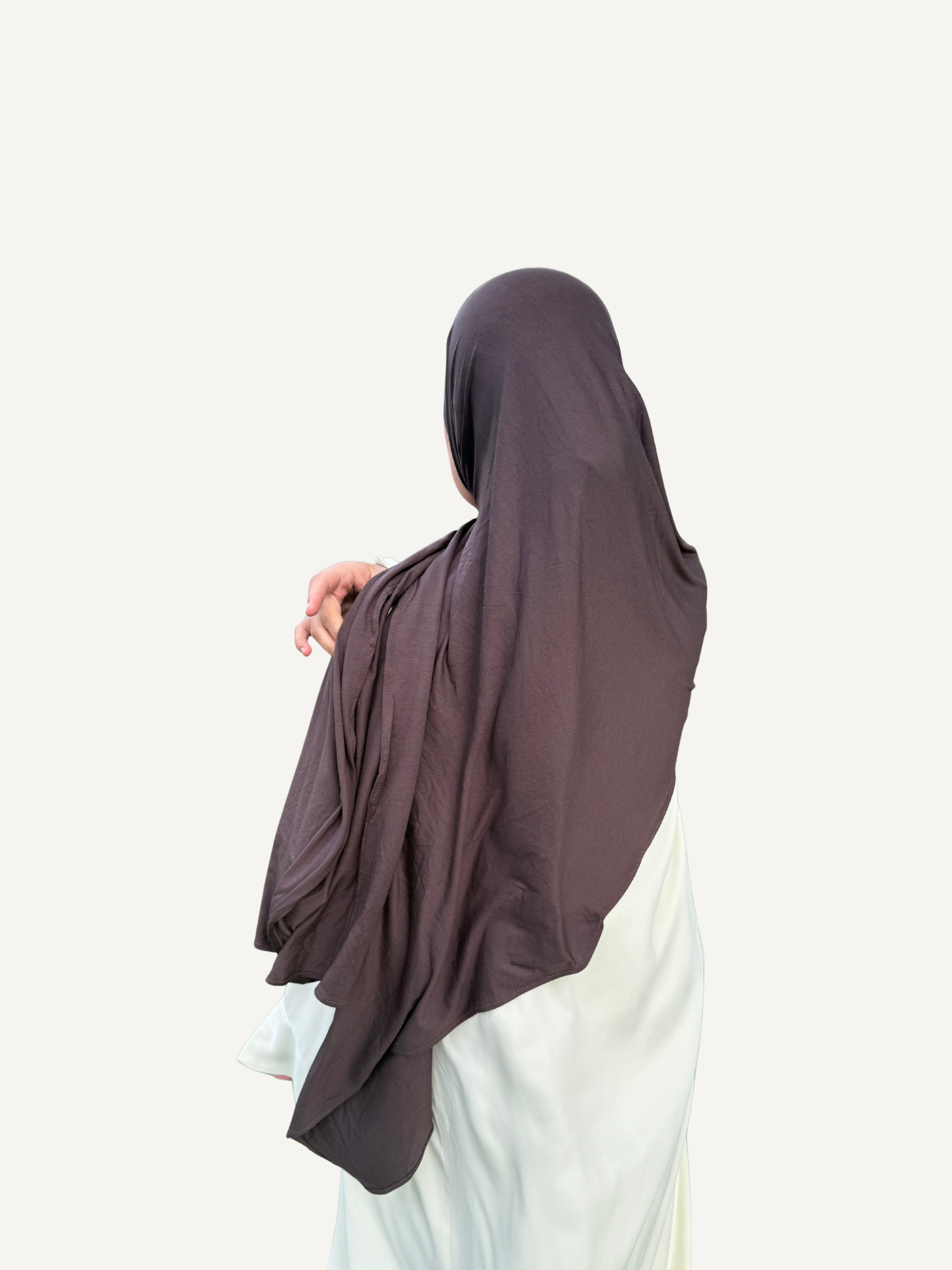 Bamboo Jersey Hijab - Cocoa