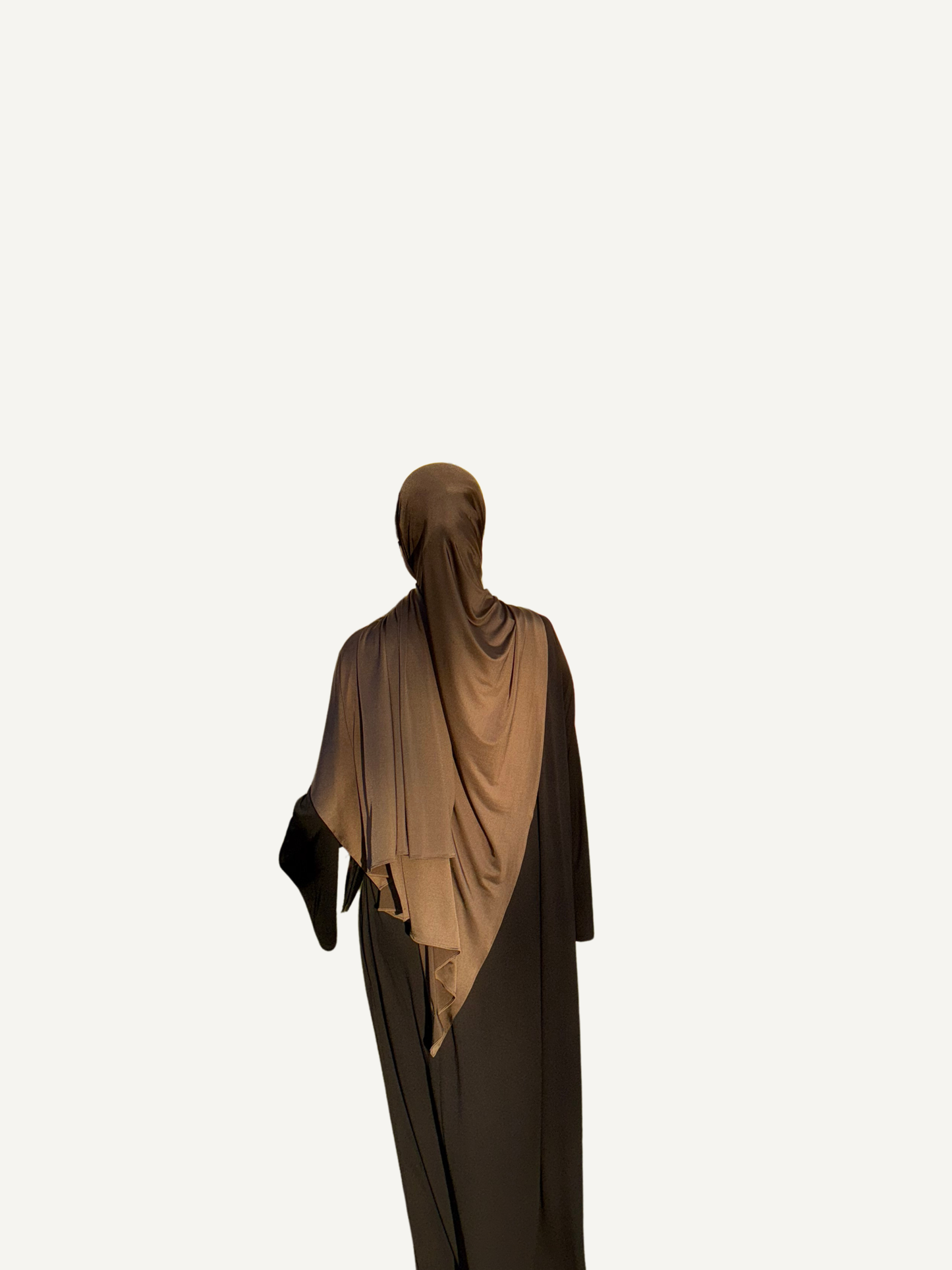 Satin Jersey Hijab - Ash Brown