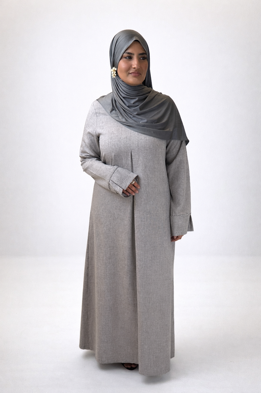 Sahara Grace Abaya - Stone Grey