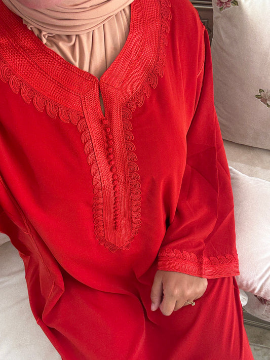 Gandoura Oversize - Fes Grenat