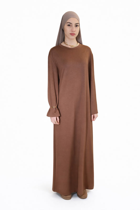 COMFORT DRESS - MOCHA TAUPE