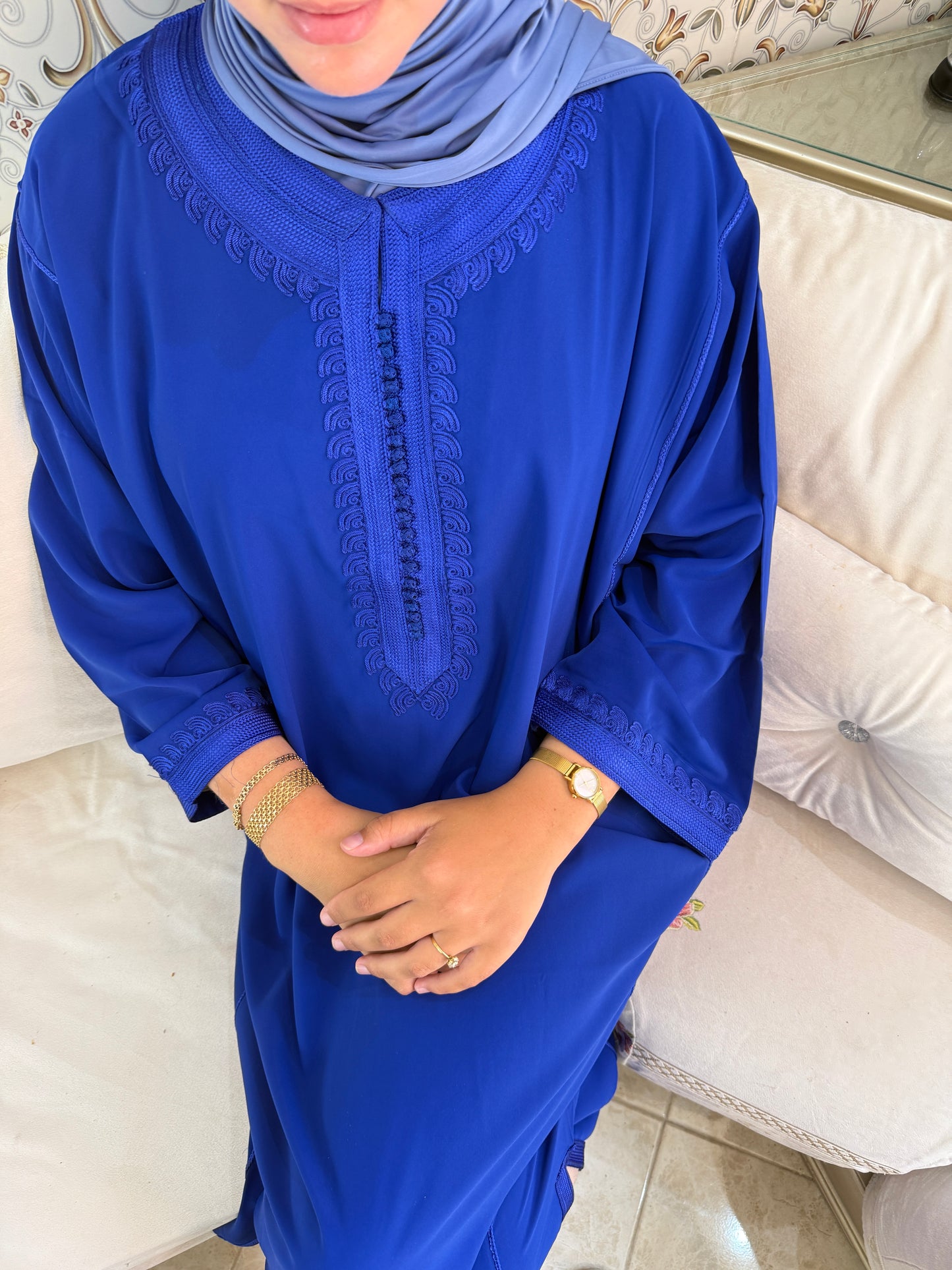 Gandoura Oversize - Blue Chefchaouen