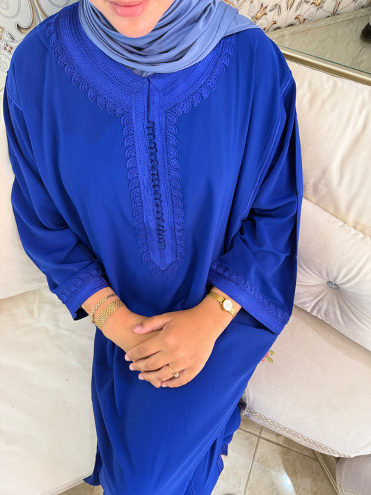 Gandoura Oversize - Blue Chefchaouen
