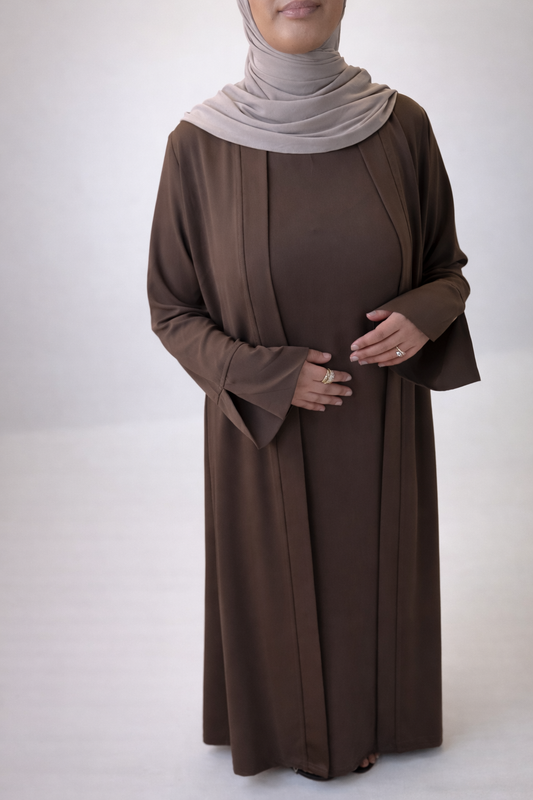 Abaya Set Brown