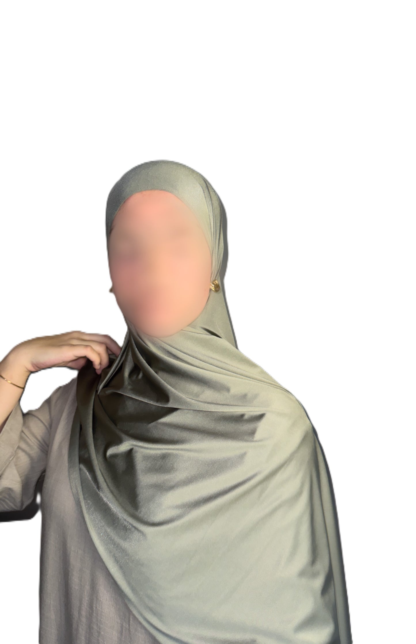 Satin jersey Hijab - Sage