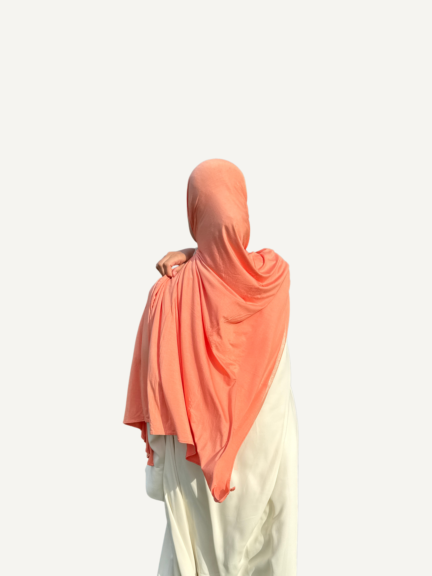 Bamboo Jersey Hijab - Coral