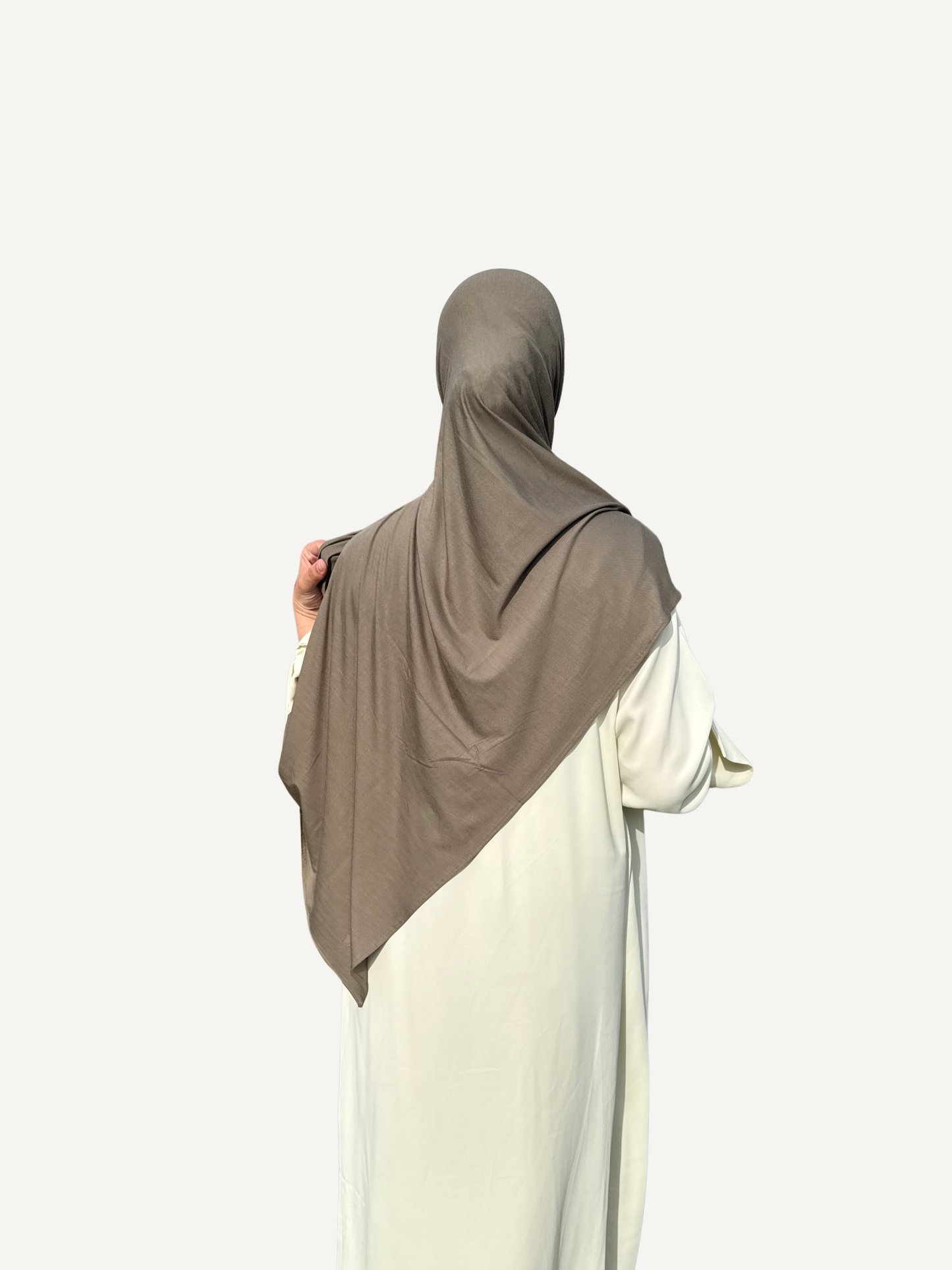 Bamboo Jersey Hijab  - Olive green